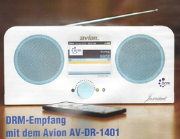 AVION DR 1401  AM(MW); SW; FM Multiband DRM-Radio from AVION/India